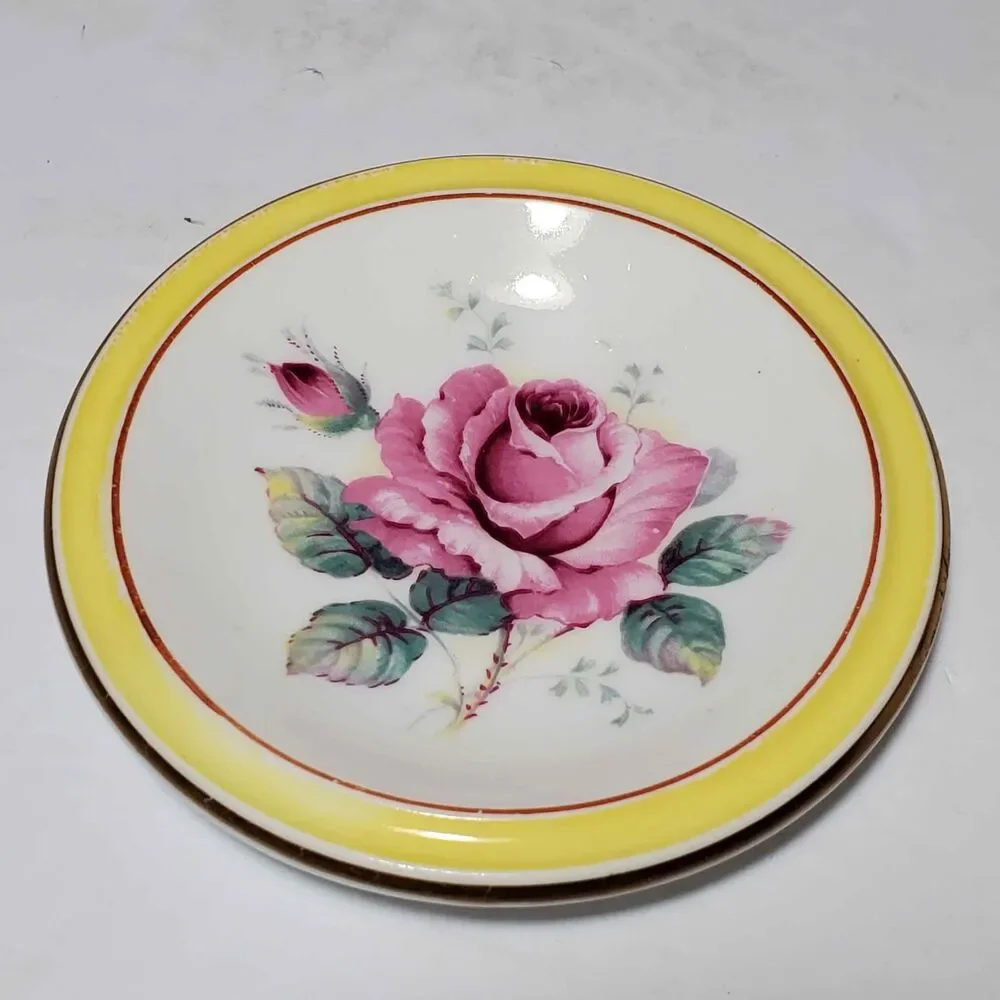 Paragon Tea Bag Holder Pink Rose Vintage